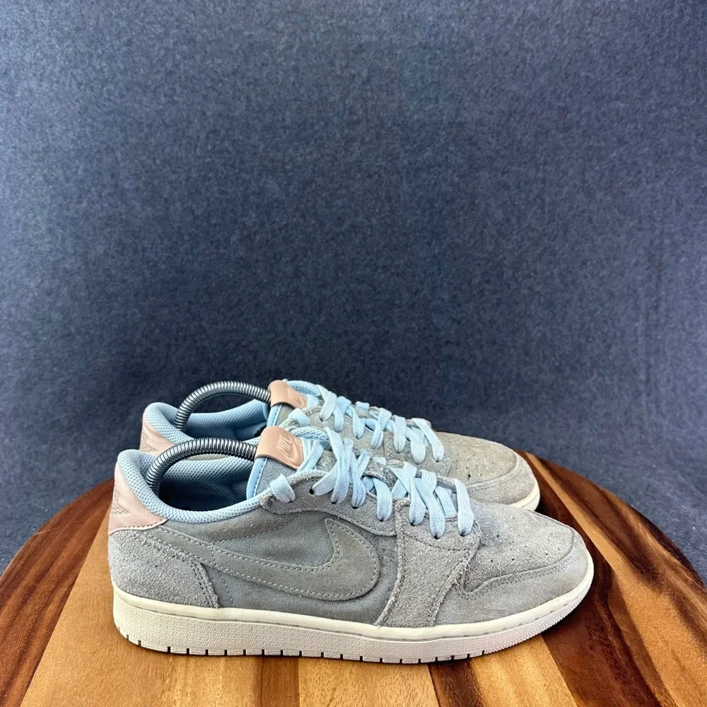 Nike Air Jordan 1 Retro Low OG Premium Ice Blue Tan 905136-402 Mens Size 9